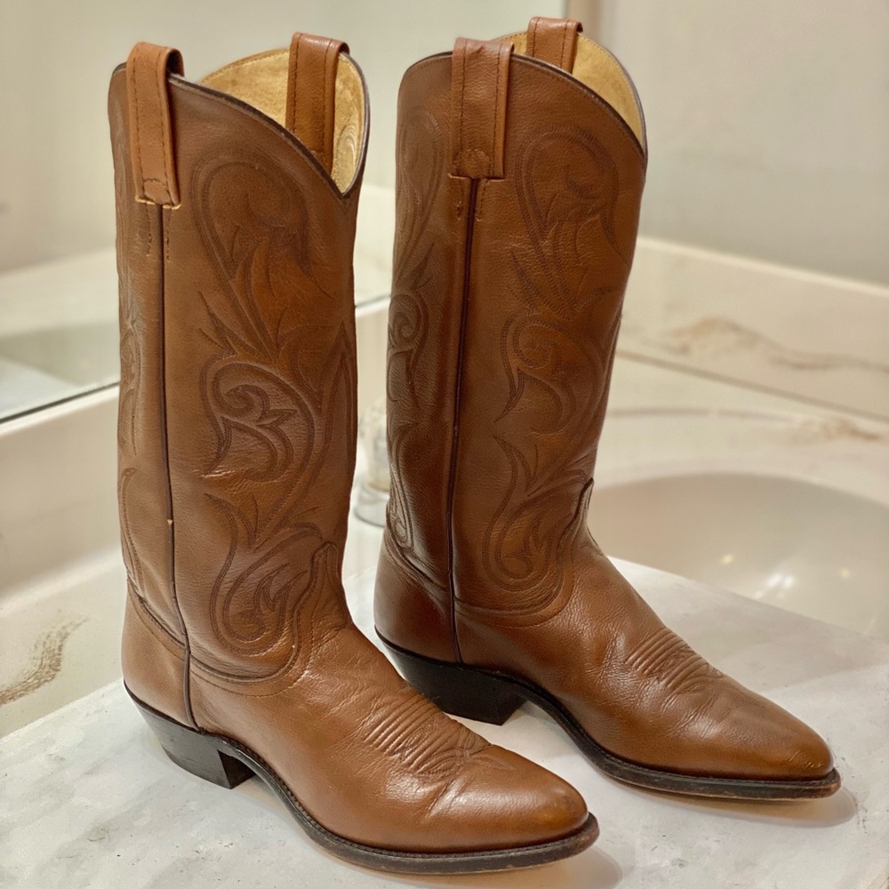 DAN POST Women’s Cowboy Boots size 6.5M excellent condition perfect bottom great - Picture 9 of 10